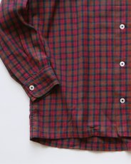 画像4: 50's F.R. TRIPLER & CO. COTTON CHECK LOOP COLLAR BOX SHIRT (4)