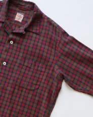 画像3: 50's F.R. TRIPLER & CO. COTTON CHECK LOOP COLLAR BOX SHIRT (3)