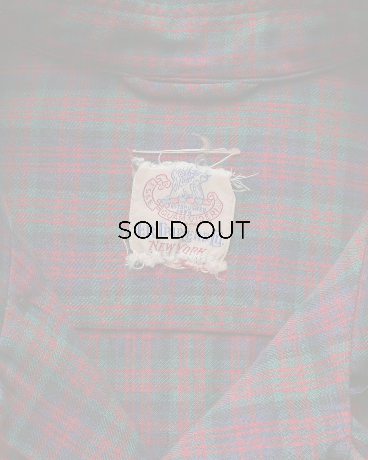 画像7: 50's F.R. TRIPLER & CO. COTTON CHECK LOOP COLLAR BOX SHIRT (7)