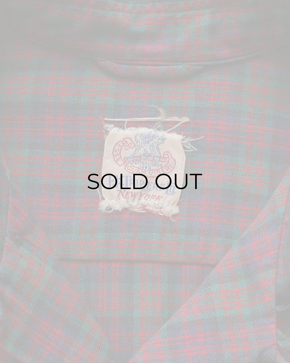 画像7: 50's F.R. TRIPLER & CO. COTTON CHECK LOOP COLLAR BOX SHIRT (7)