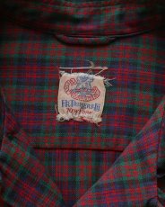 画像7: 50's F.R. TRIPLER & CO. COTTON CHECK LOOP COLLAR BOX SHIRT (7)