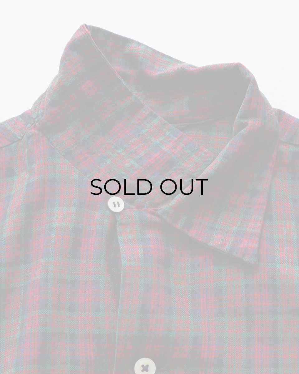 画像6: 50's F.R. TRIPLER & CO. COTTON CHECK LOOP COLLAR BOX SHIRT (6)