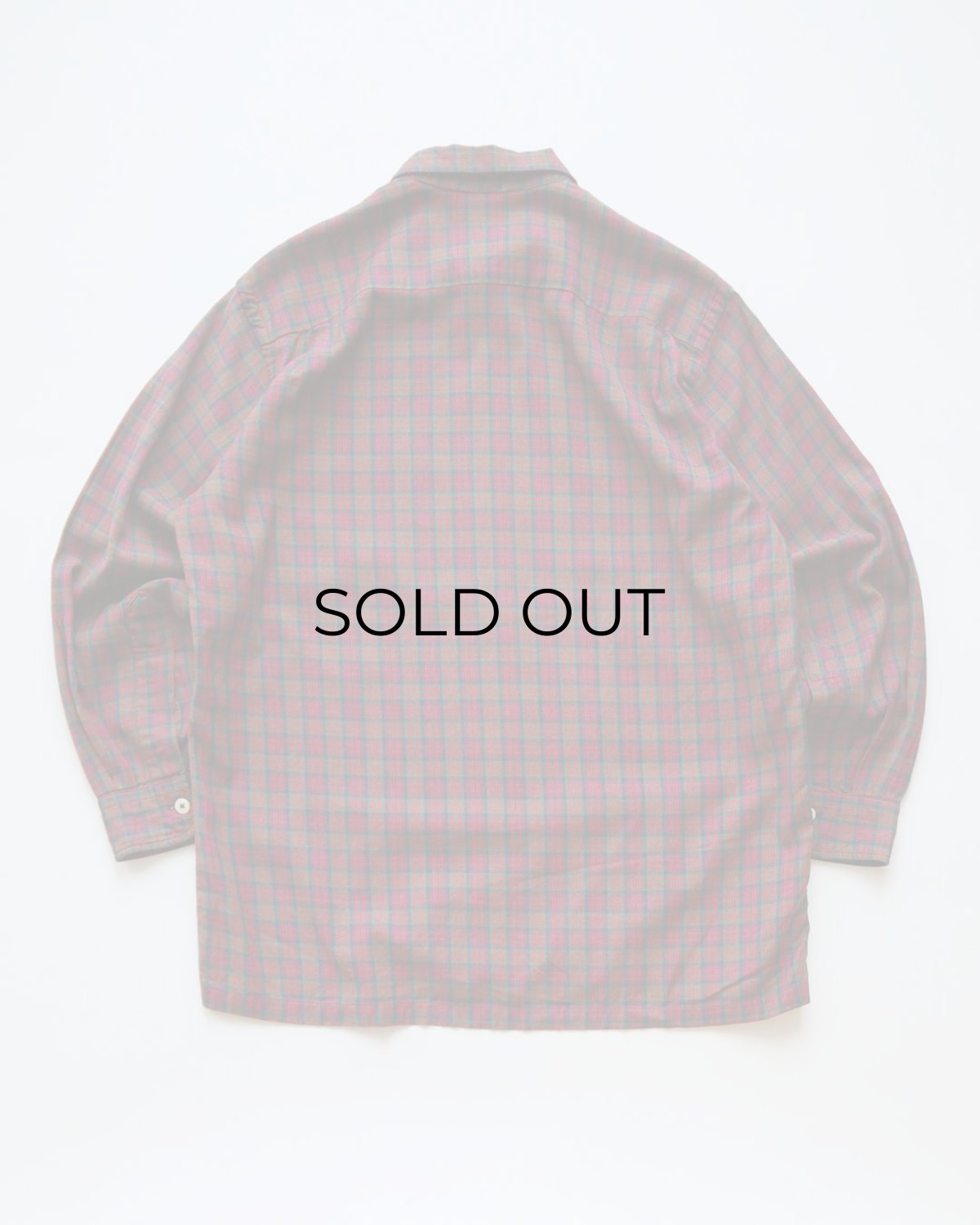 画像2: 50's F.R. TRIPLER & CO. COTTON CHECK LOOP COLLAR BOX SHIRT (2)