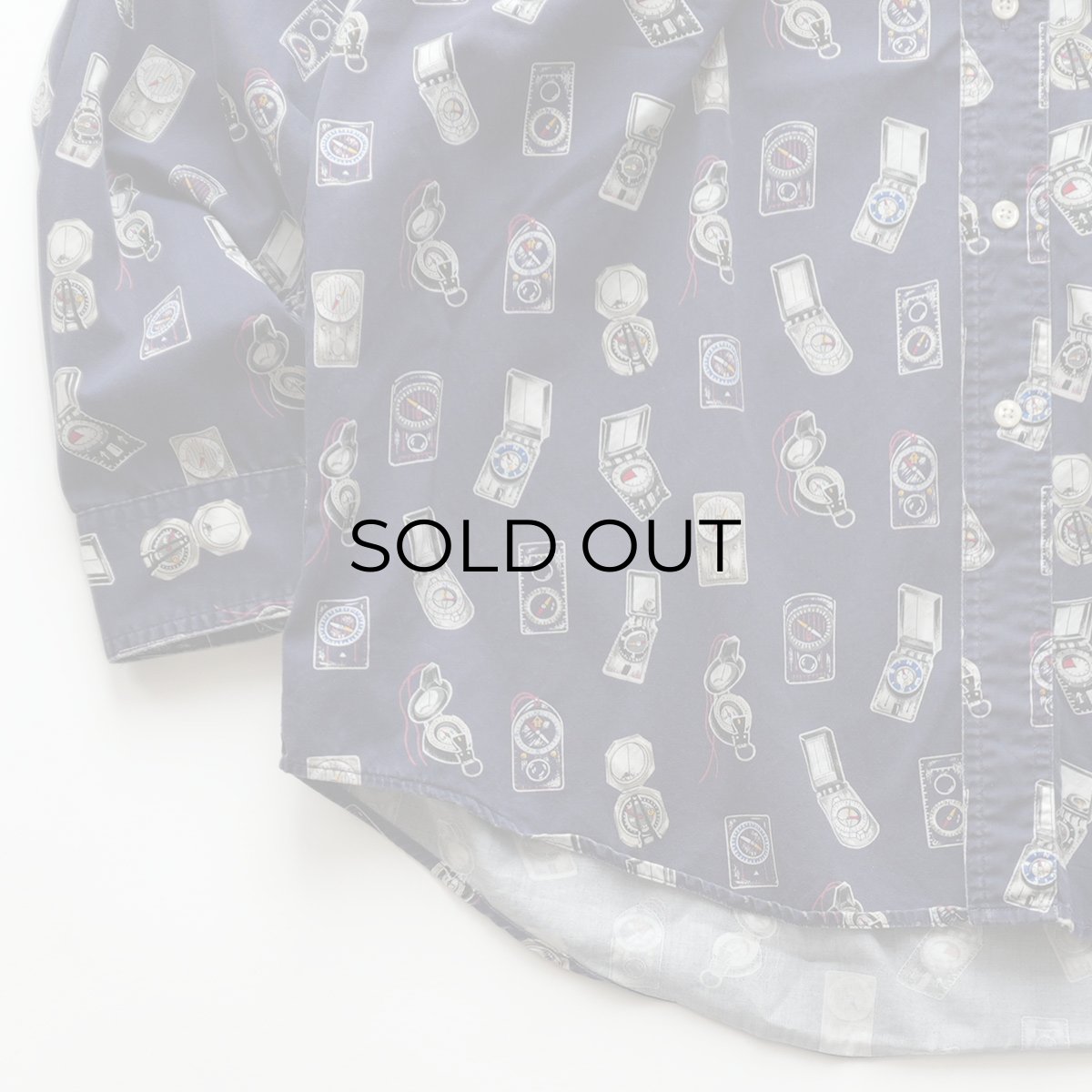 画像4: 90's CHAPS RALPH LAUREN COTTON ALL OVER PATTERN B/D SHIRT (4)