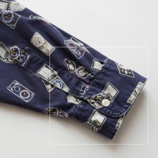 画像11: 90's CHAPS RALPH LAUREN COTTON ALL OVER PATTERN B/D SHIRT (11)
