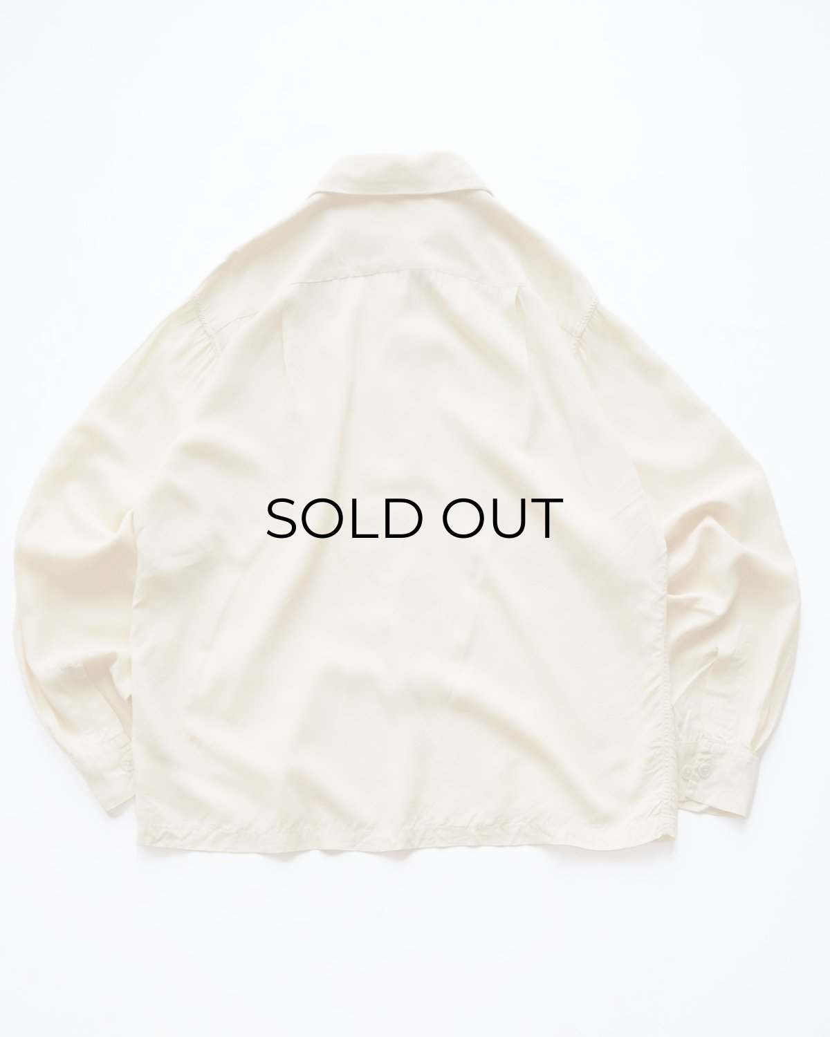 画像2: 〜50's UNKNOWN BRAND RAYON LOOP COLLAR BOX SHIRT (2)