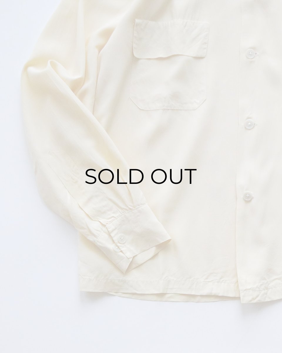 画像4: 〜50's UNKNOWN BRAND RAYON LOOP COLLAR BOX SHIRT (4)