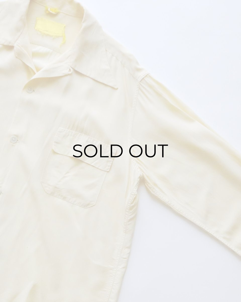 画像3: 〜50's UNKNOWN BRAND RAYON LOOP COLLAR BOX SHIRT (3)