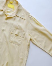 画像3: 〜50's UNKNOWN BRAND RAYON LOOP COLLAR BOX SHIRT (3)