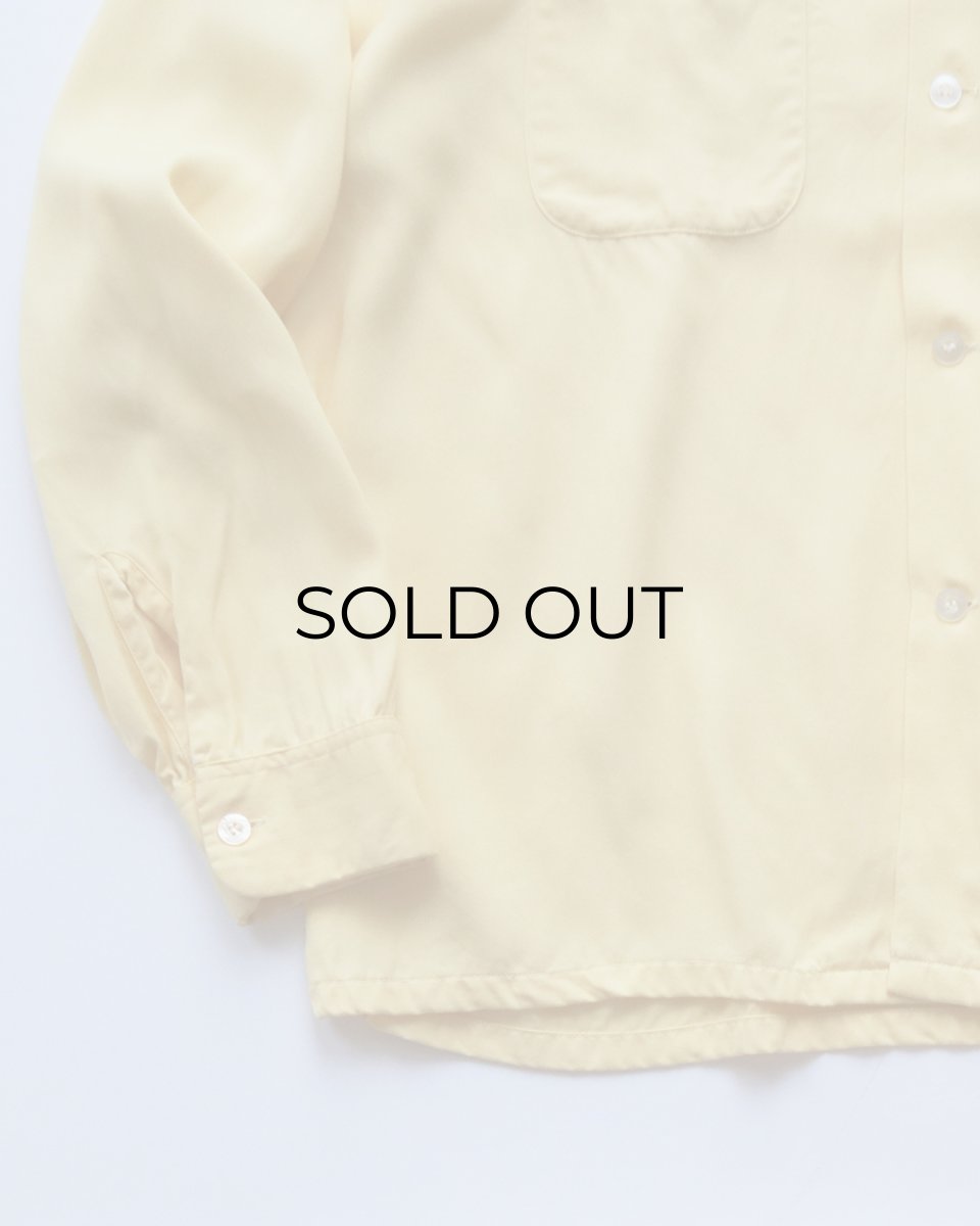 画像4: 〜60's TOWNCRAFT RAYON GABARDINE BACK EMBROIDERED LOOP COLLAR BOX SHIRT "BAGDAD TEMPLE Clowns" (4)