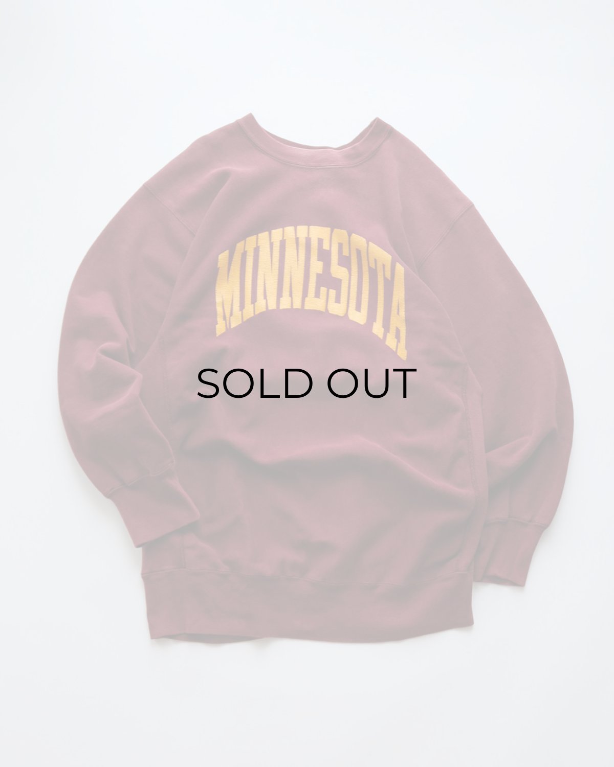 画像1: 80's Champion "REVERSE WEAVE" PRINT CREW NECK SWEAT "MINNESOTA" "MADE IN USA" (1)