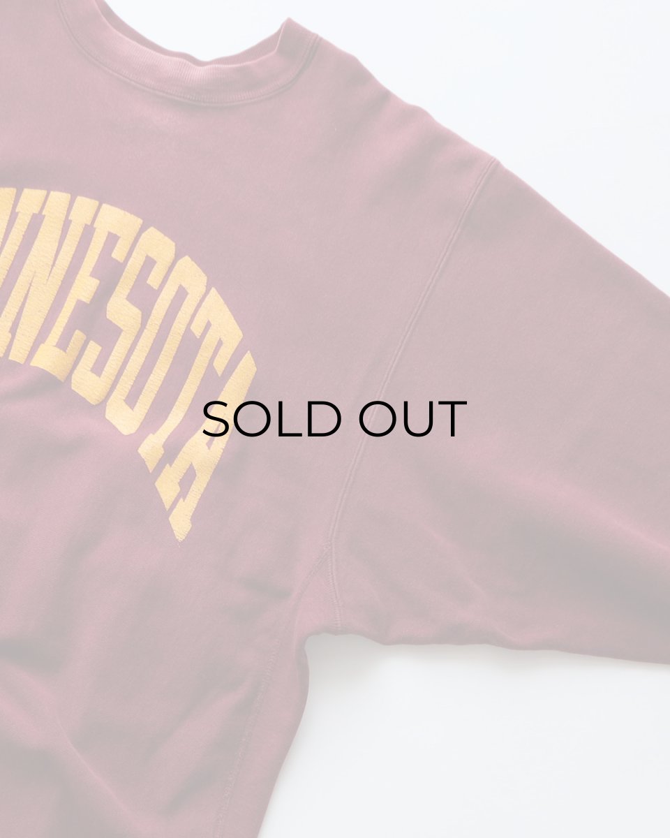 画像3: 80's Champion "REVERSE WEAVE" PRINT CREW NECK SWEAT "MINNESOTA" "MADE IN USA" (3)