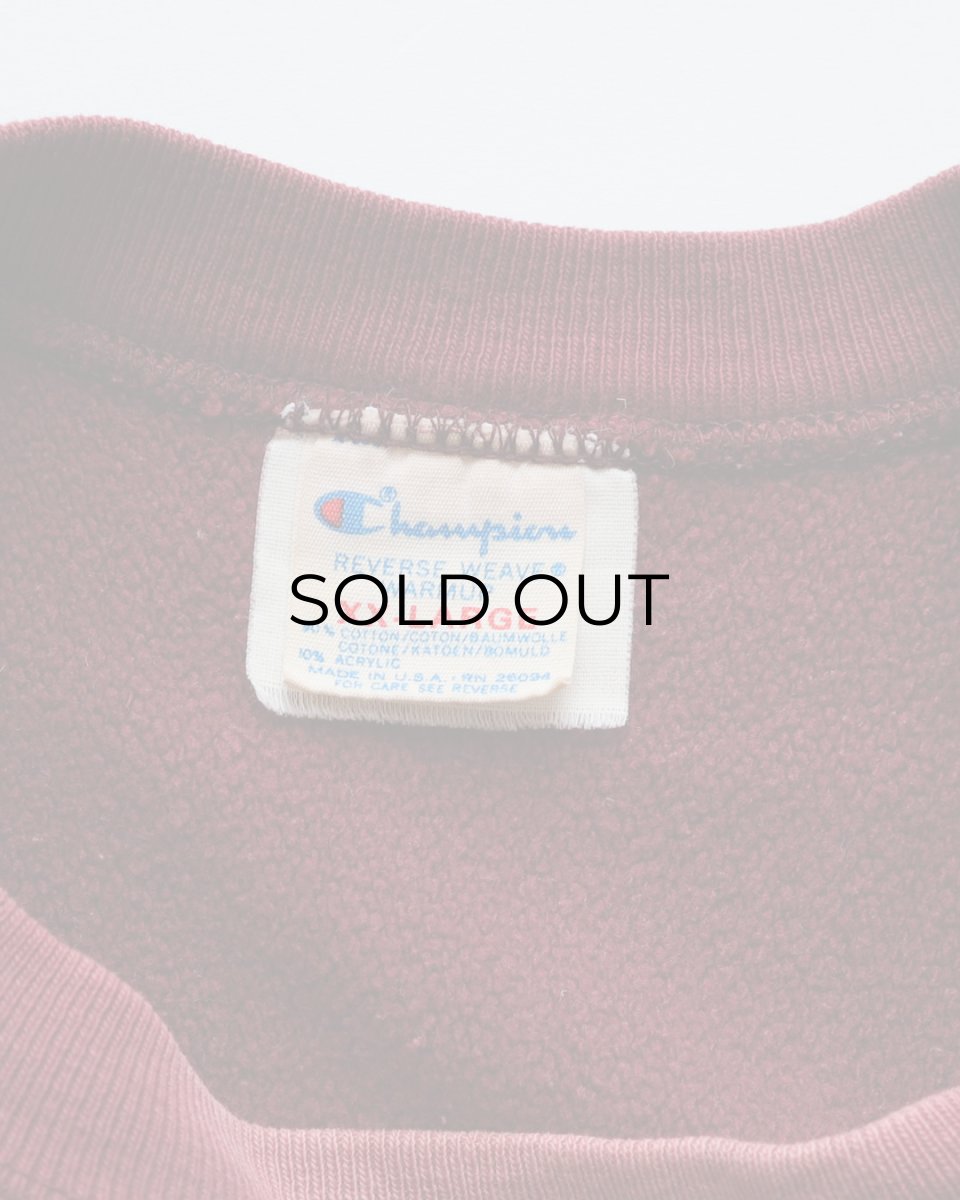 画像9: 80's Champion "REVERSE WEAVE" PRINT CREW NECK SWEAT "MINNESOTA" "MADE IN USA" (9)