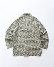 画像2: 60's PENNEY'S "TOWNCRAFT" COTTON ALL OVER PATTERN OPEN COLLAR PAJAMA SHIRT (2)