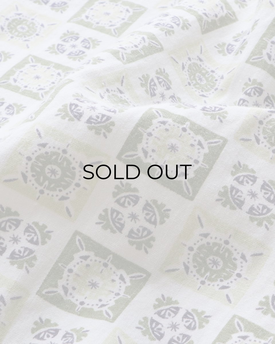 画像8: 60's PENNEY'S "TOWNCRAFT" COTTON ALL OVER PATTERN OPEN COLLAR PAJAMA SHIRT (8)