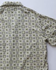 画像5: 60's PENNEY'S "TOWNCRAFT" COTTON ALL OVER PATTERN OPEN COLLAR PAJAMA SHIRT (5)