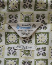 画像6: 60's PENNEY'S "TOWNCRAFT" COTTON ALL OVER PATTERN OPEN COLLAR PAJAMA SHIRT (6)