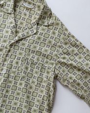 画像3: 60's PENNEY'S "TOWNCRAFT" COTTON ALL OVER PATTERN OPEN COLLAR PAJAMA SHIRT (3)