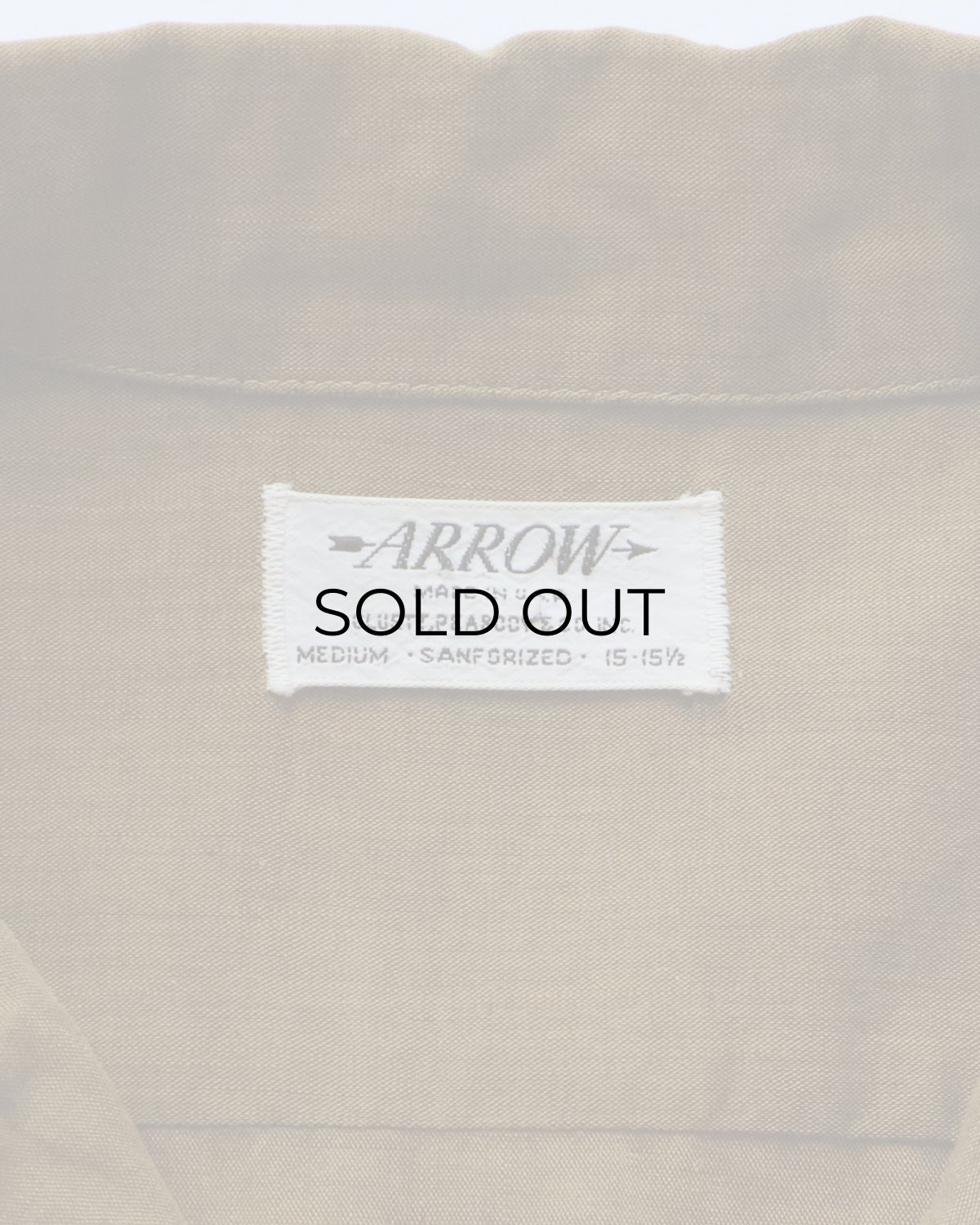 画像6: 60's ARROW COTTON LOOP COLLAR BOX SHIRT (6)