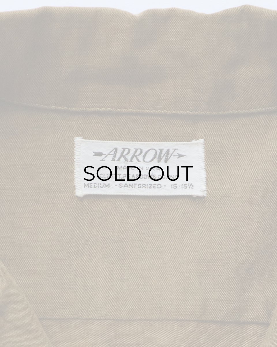画像6: 60's ARROW COTTON LOOP COLLAR BOX SHIRT (6)