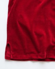 画像5: 〜70's UNKNOWN BRAND VELOUR S/S HENLEY NECK TOP (5)