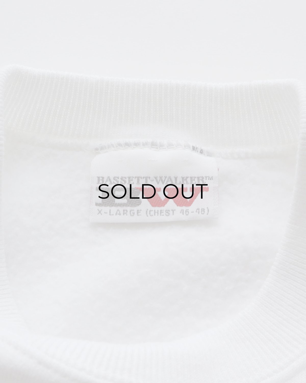 画像7: 80's BASSETT-WALKER PRINT CREW NECK SWEAT "SENIOR" "MADE IN USA" (7)