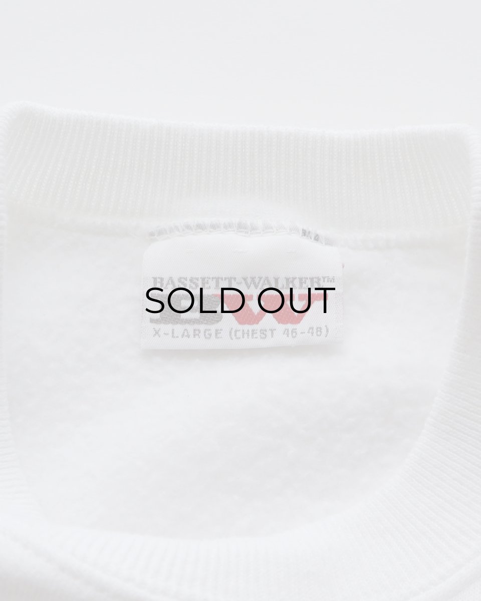 画像7: 80's BASSETT-WALKER PRINT CREW NECK SWEAT "SENIOR" "MADE IN USA" (7)