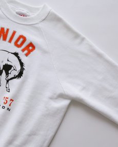 画像3: 80's BASSETT-WALKER PRINT CREW NECK SWEAT "SENIOR" "MADE IN USA" (3)