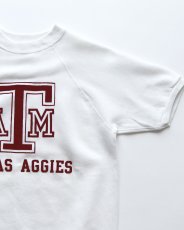 画像3: 70's Collegiate Pacific FLOCK PRINT S/S CREW NECK SWEAT "TEXAS AGGIES" "MADE IN USA" (3)