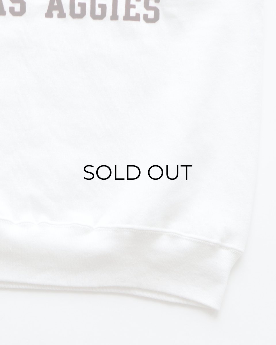 画像4: 70's Collegiate Pacific FLOCK PRINT S/S CREW NECK SWEAT "TEXAS AGGIES" "MADE IN USA" (4)