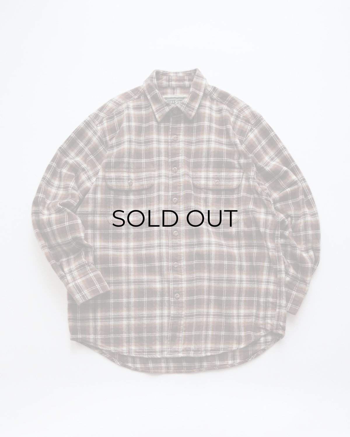 画像1: FIELD & STREAM COTTON CHECK HEAVY FLANNEL SHIRT 【L】 (1)