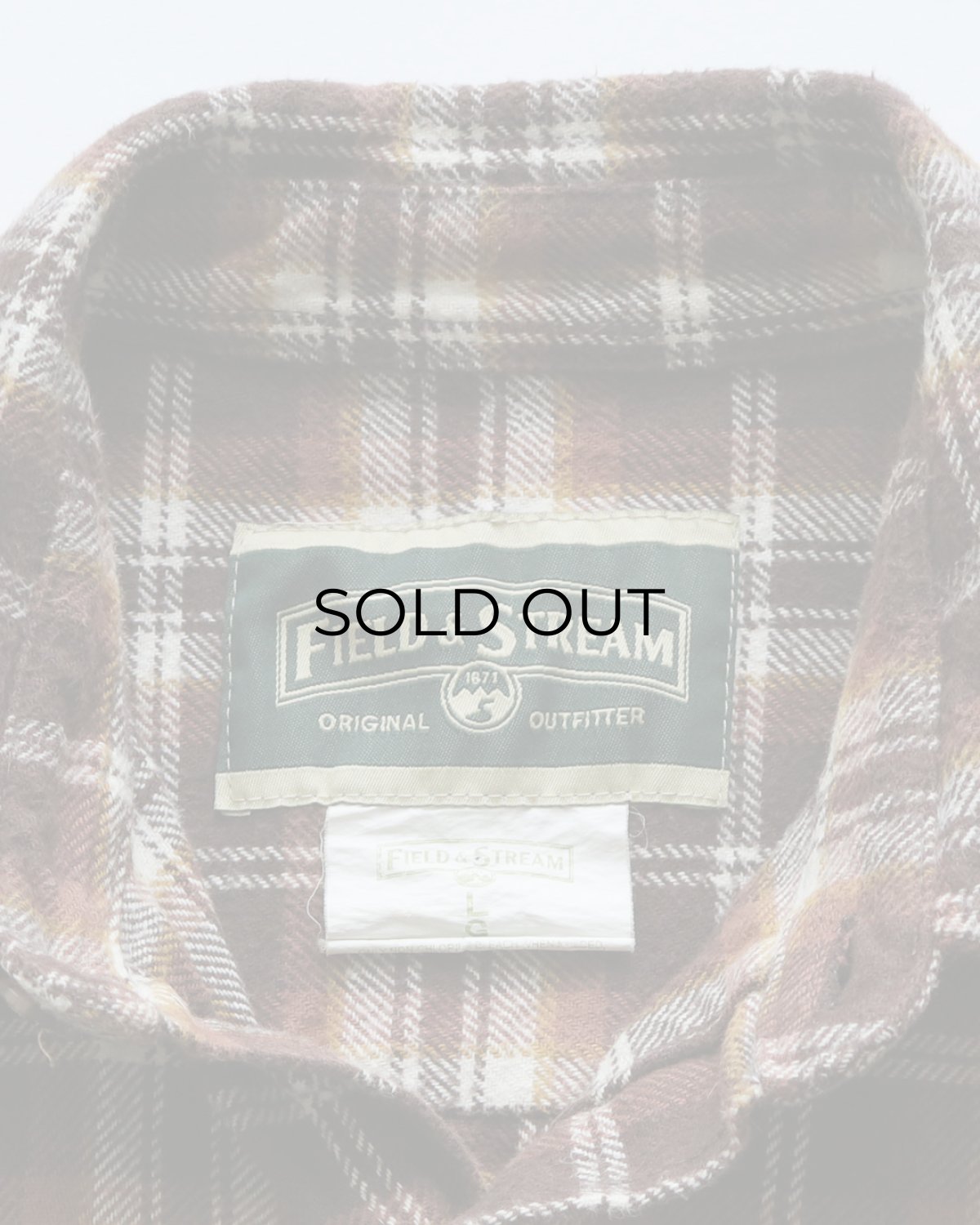 画像7: FIELD & STREAM COTTON CHECK HEAVY FLANNEL SHIRT 【L】 (7)