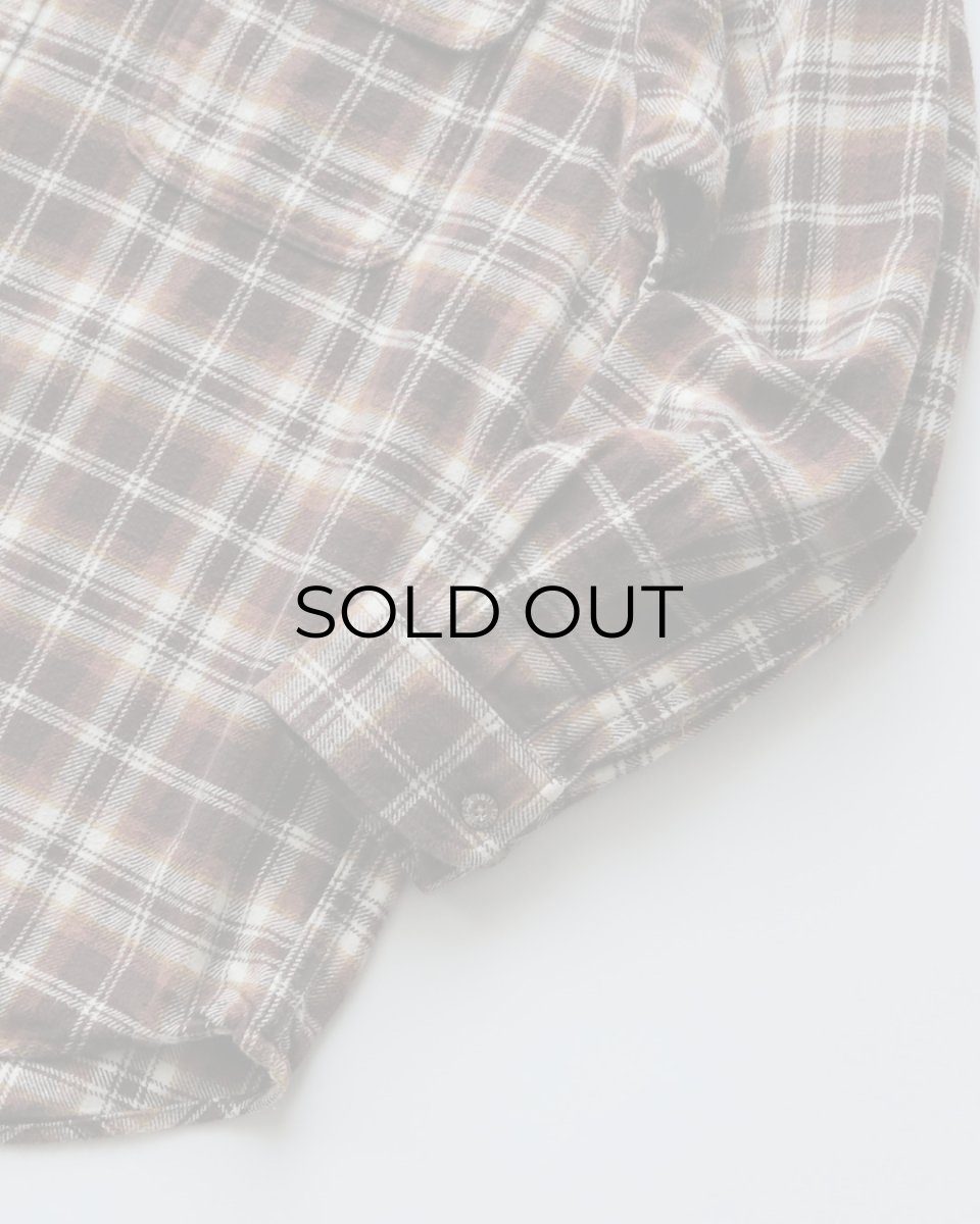 画像6: FIELD & STREAM COTTON CHECK HEAVY FLANNEL SHIRT 【L】 (6)