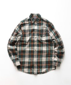 画像1: 90's Par Four COTTON CHECK FLANNEL SHIRT (1)