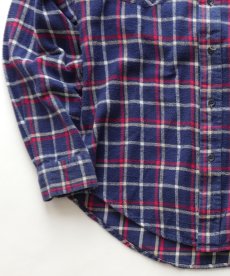 画像4: 〜90's UNKNOWN BRAND COTTON CHECK FLANNEL SHIRT (4)