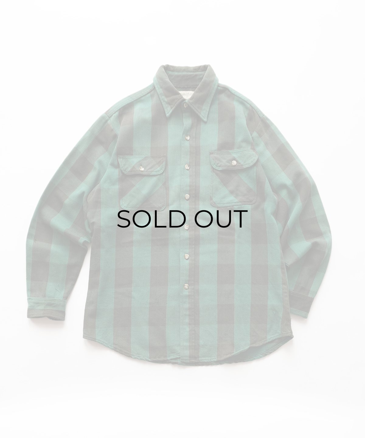 画像1: 80's ST. JOHN'S BAY COTTON BUFFALO CHECK HEAVY FLANNEL SHIRT "MADE IN USA" (1)