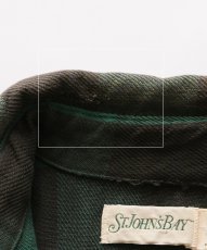 画像14: 80's ST. JOHN'S BAY COTTON BUFFALO CHECK HEAVY FLANNEL SHIRT "MADE IN USA" (14)