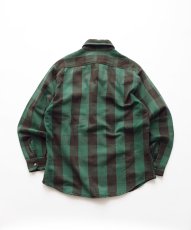 画像2: 80's ST. JOHN'S BAY COTTON BUFFALO CHECK HEAVY FLANNEL SHIRT "MADE IN USA" (2)
