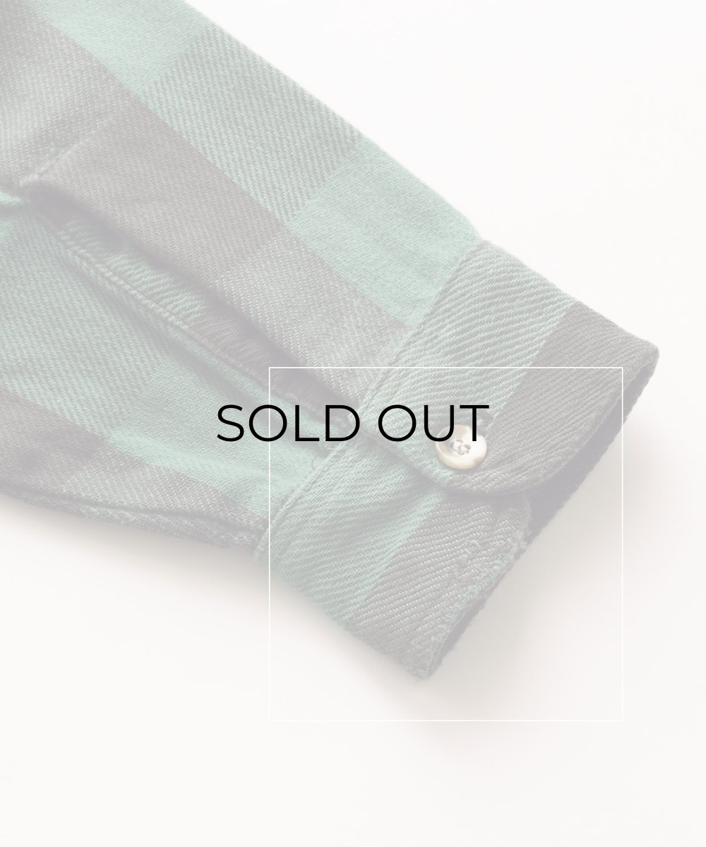 画像13: 80's ST. JOHN'S BAY COTTON BUFFALO CHECK HEAVY FLANNEL SHIRT "MADE IN USA" (13)