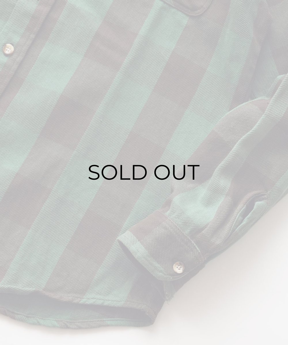 画像6: 80's ST. JOHN'S BAY COTTON BUFFALO CHECK HEAVY FLANNEL SHIRT "MADE IN USA" (6)