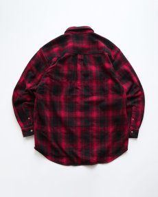 画像2: FIELD & STREAM COTTON OMBRE CHECK HEAVY FLANNEL SHIRT 【XL】 (2)