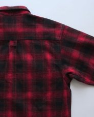 画像5: FIELD & STREAM COTTON OMBRE CHECK HEAVY FLANNEL SHIRT 【XL】 (5)