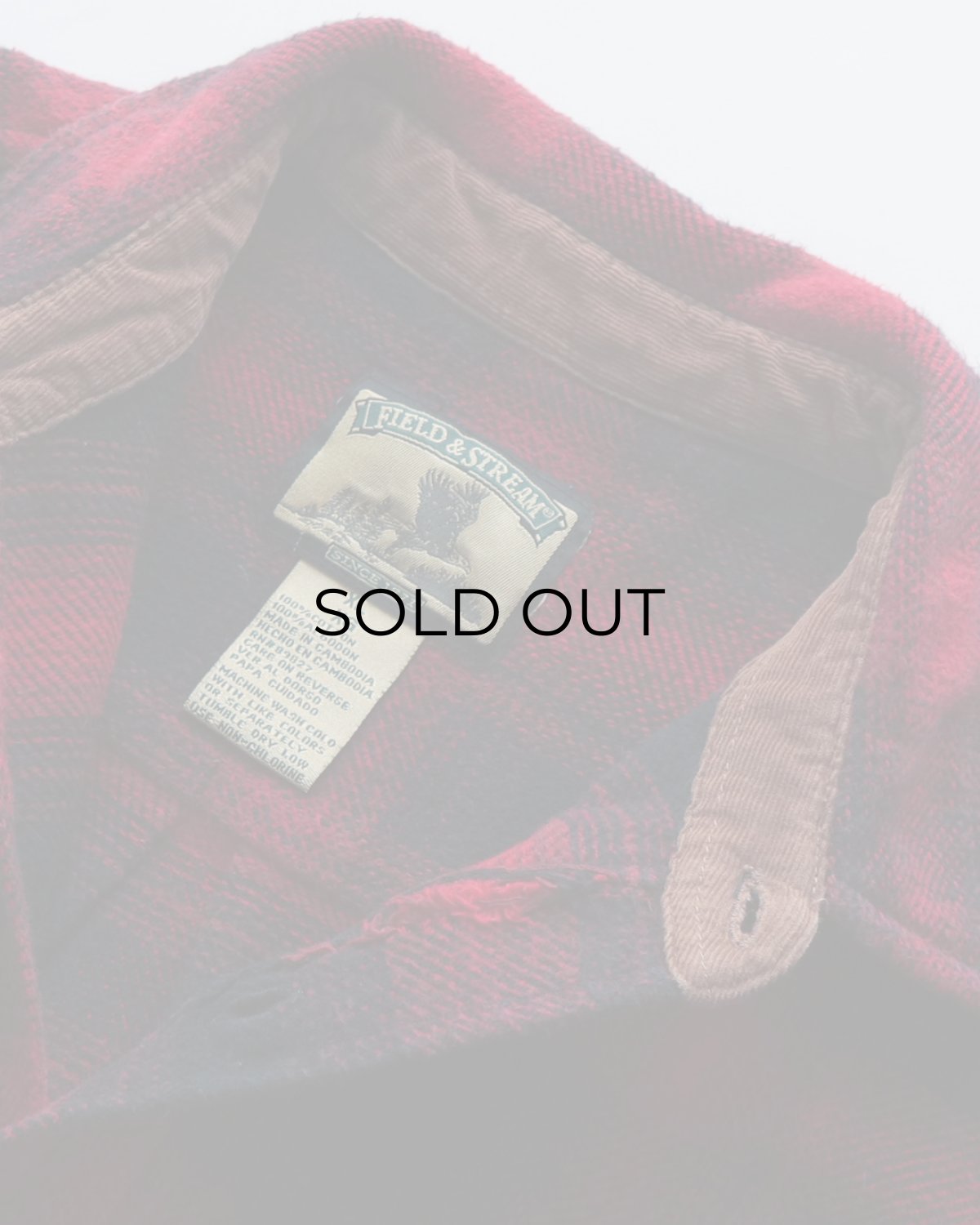 画像8: FIELD & STREAM COTTON OMBRE CHECK HEAVY FLANNEL SHIRT 【XL】 (8)