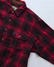 画像3: FIELD & STREAM COTTON OMBRE CHECK HEAVY FLANNEL SHIRT 【XL】 (3)