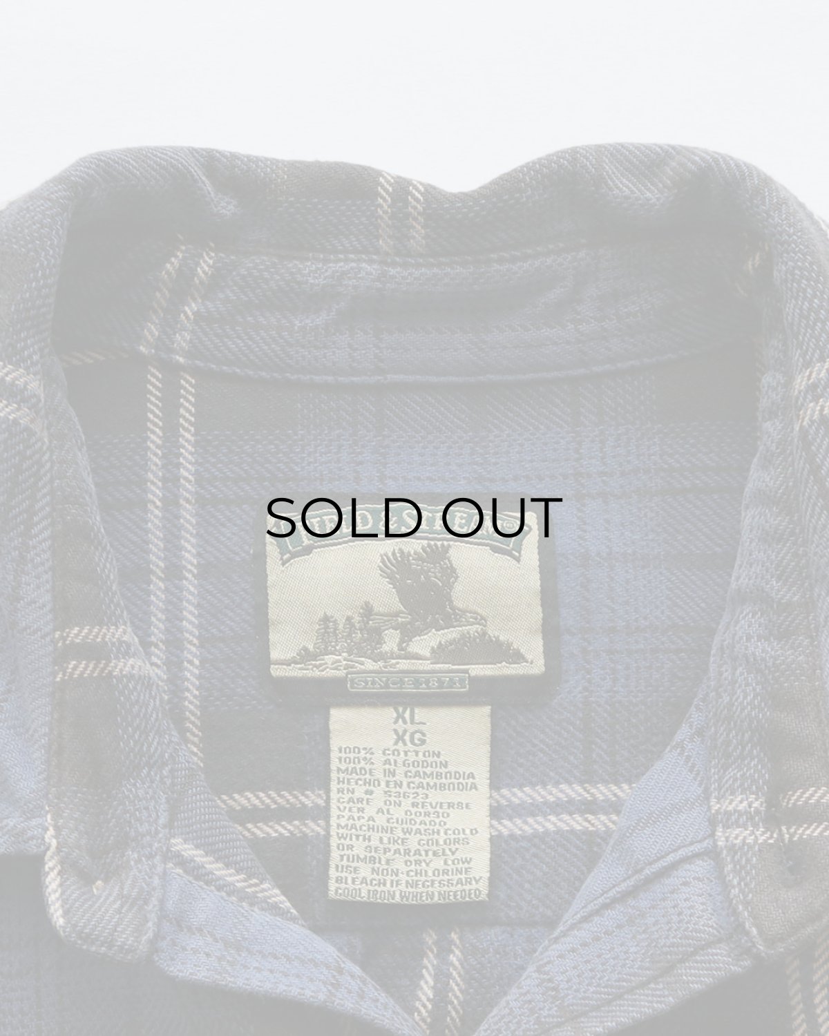 画像7: FIELD & STREAM COTTON CHECK HEAVY FLANNEL SHIRT 【XL】 (7)