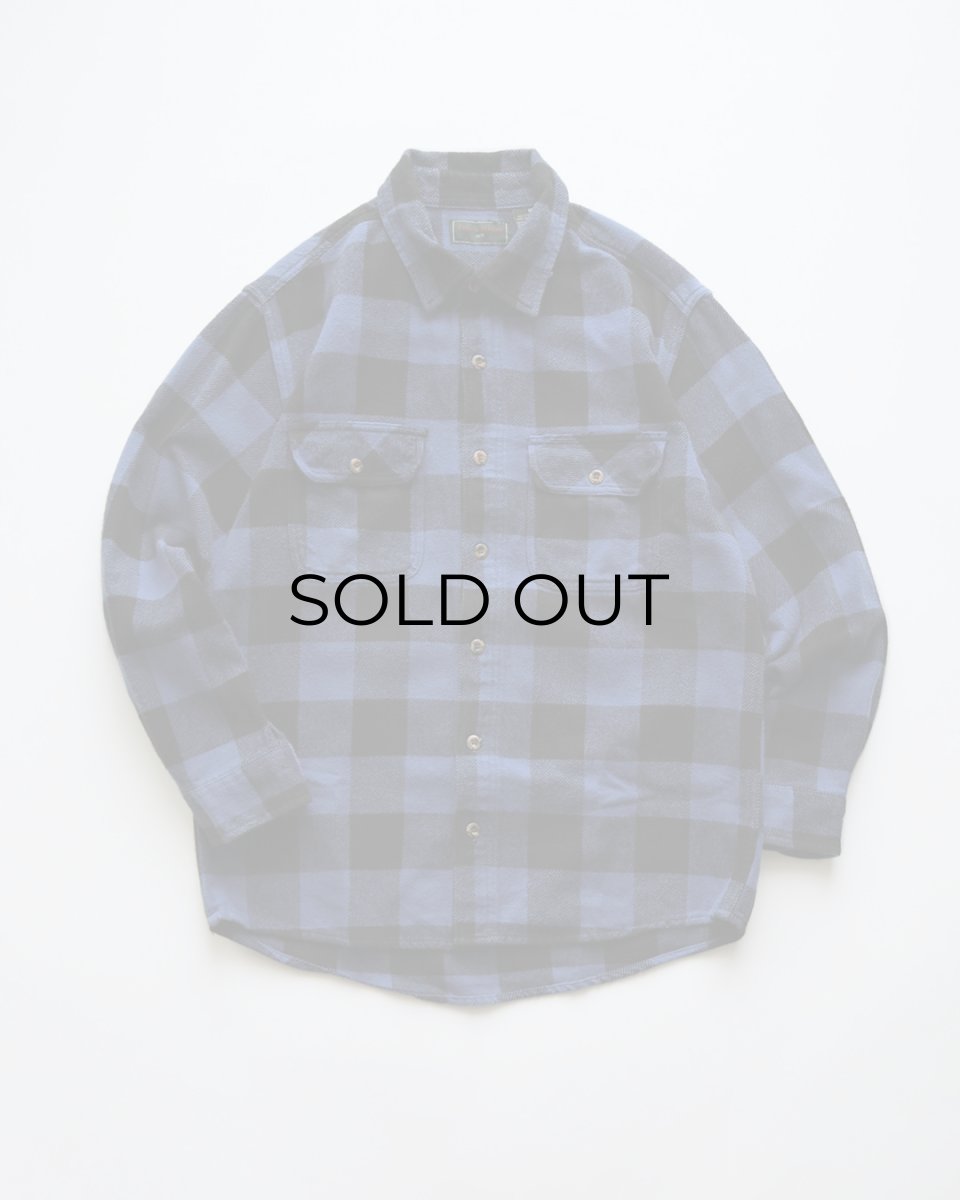 画像1: FIELD & STREAM COTTON BUFFALO CHECK HEAVY FLANNEL SHIRT 【M】 (1)