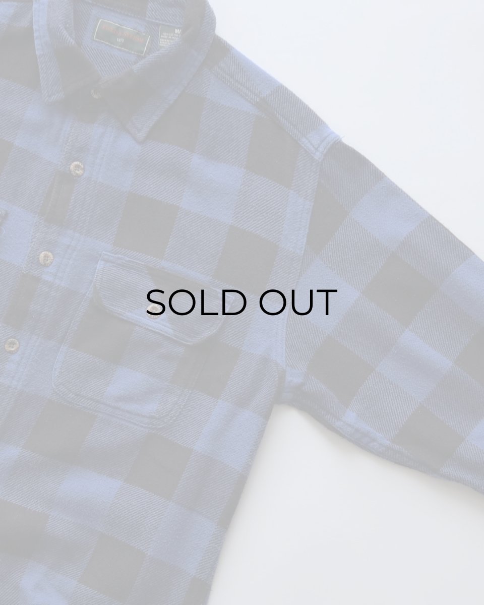 画像3: FIELD & STREAM COTTON BUFFALO CHECK HEAVY FLANNEL SHIRT 【M】 (3)