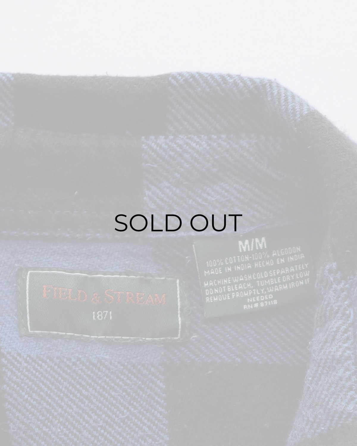 画像7: FIELD & STREAM COTTON BUFFALO CHECK HEAVY FLANNEL SHIRT 【M】 (7)
