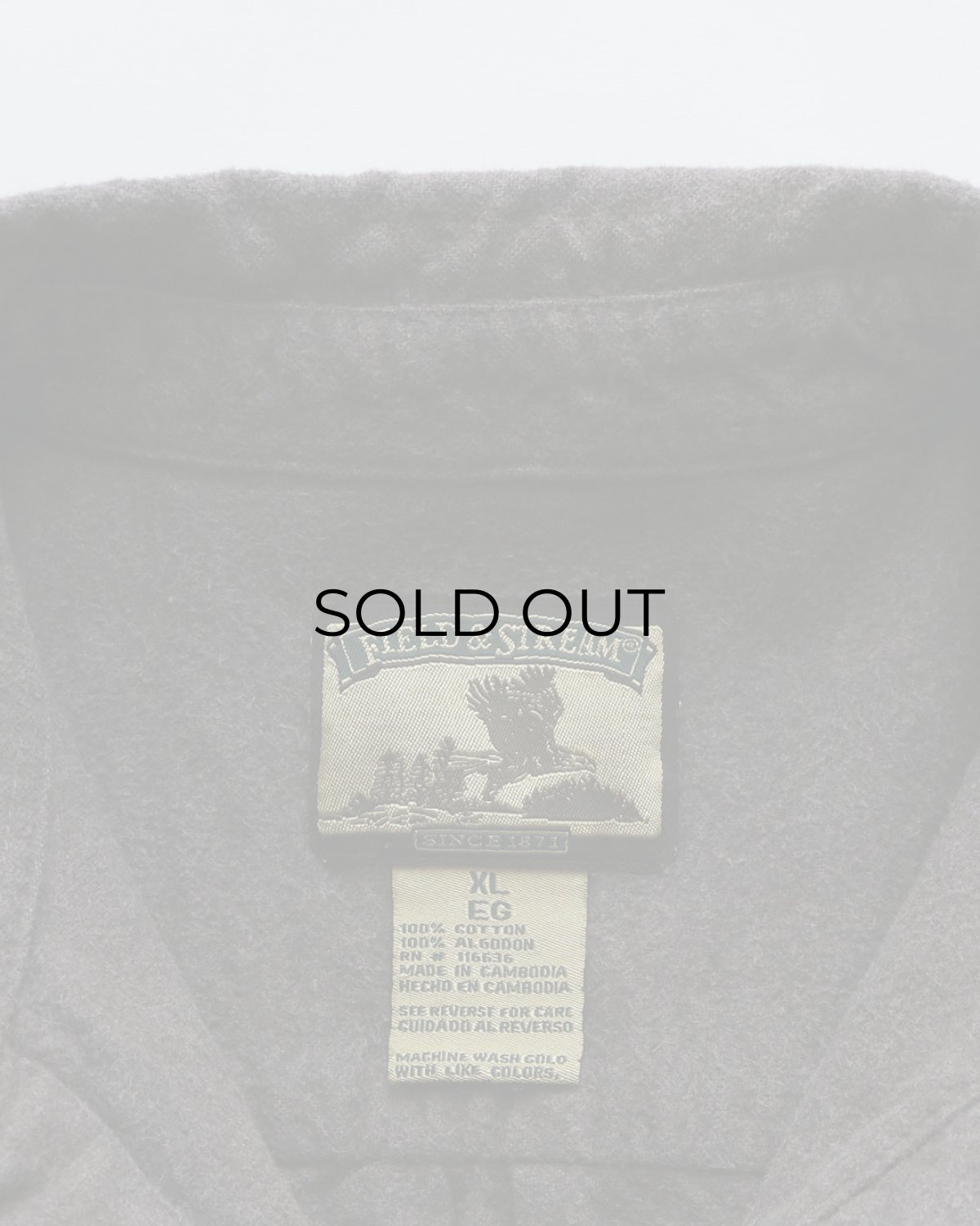 画像7: FIELD & STREAM COTTON CHAMOIS CLOTH SHIRT 【XL】 (7)