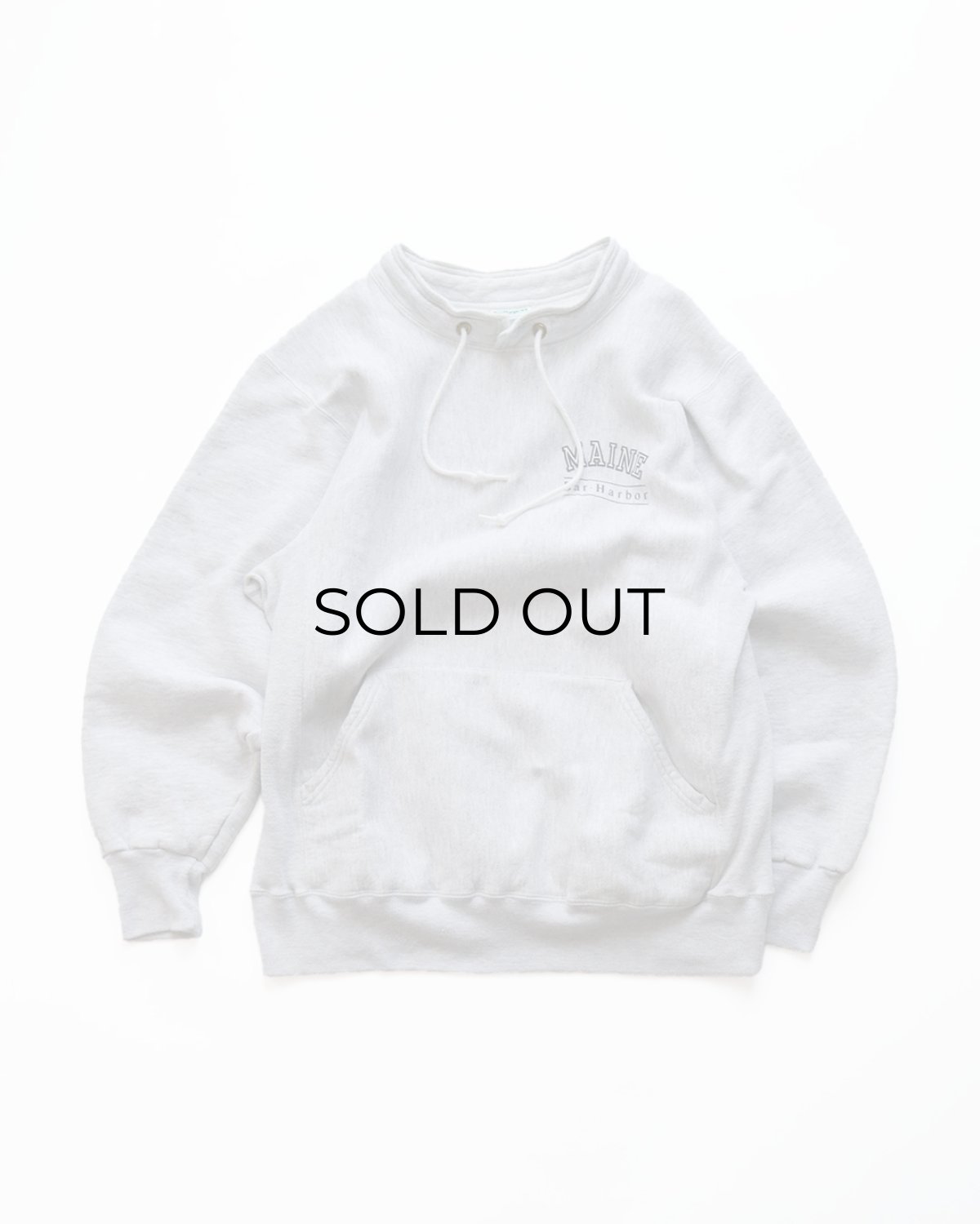 画像1: 〜90's kellsport REVERSE WEAVE style PRINT HIGH NECK SWEAT "MAINE" "MADE IN USA" (1)